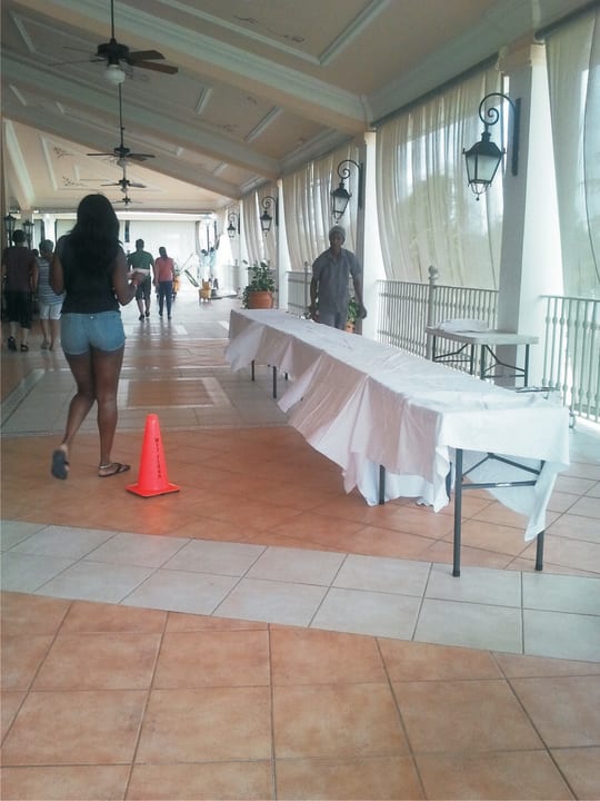 Buffetaufbau Hotel Riu Ocho Rios