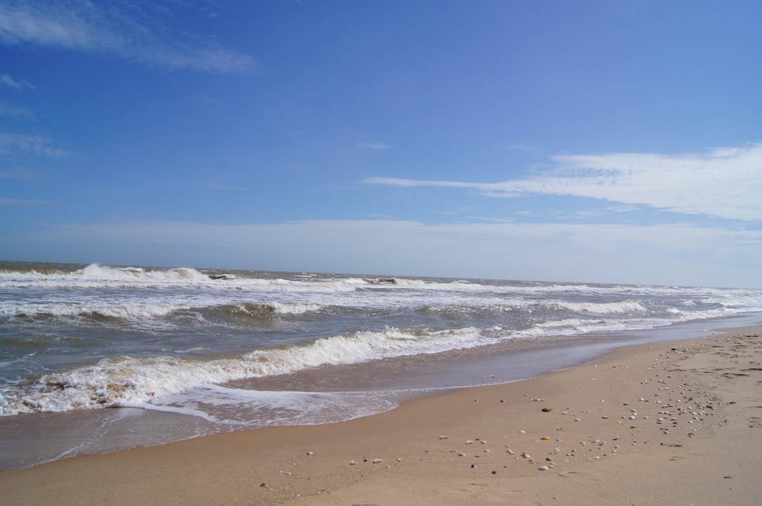 Der gepflegte Privatstrand Sandhills Beach Resort & Spa