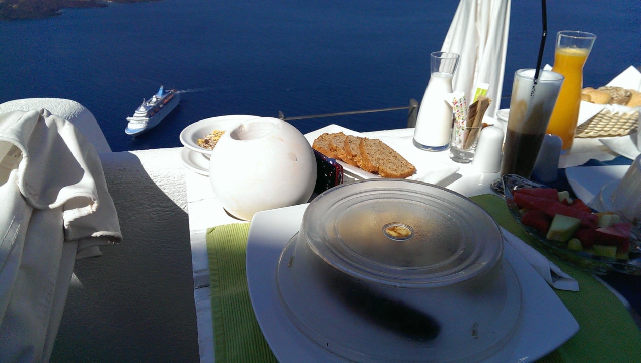 Frühstück mit Ausblick Hotel Homeric Poems