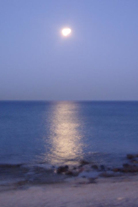 Moonlight at the beach Lagas Aegean Village