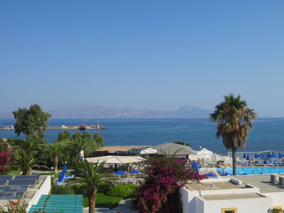 Blick vom Restaurant Mastichari Bay Hotel