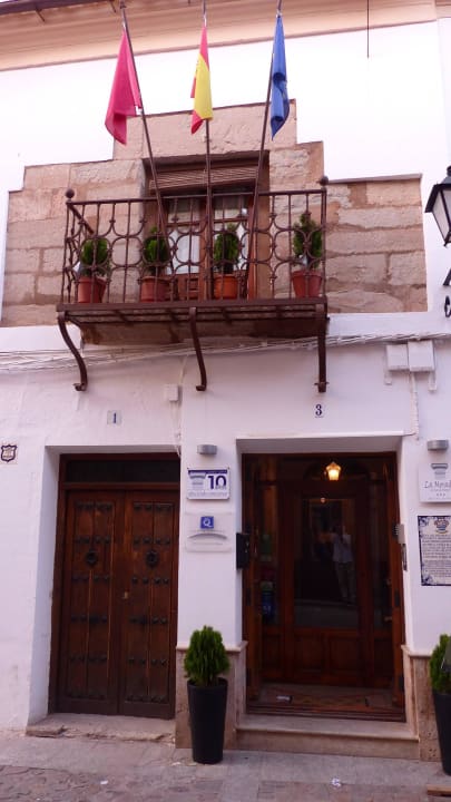 Hoteleingang Hotel La Morada de Juan de Vargas