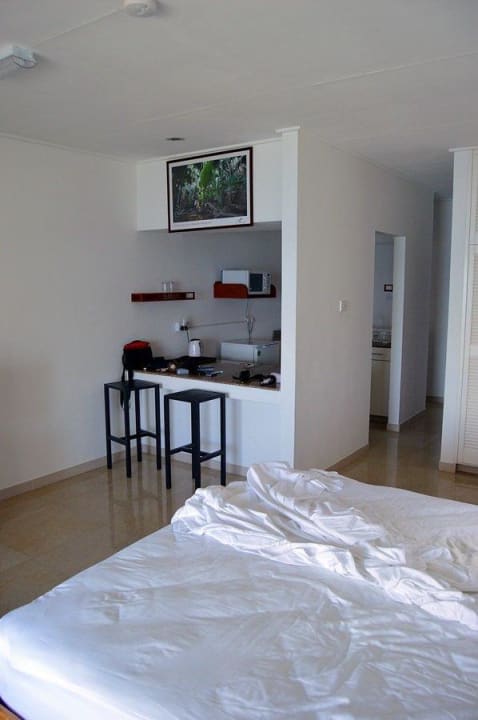 Mit kleiner Küche / Microwelle-Kühlschrank Marie France Beach Apartments