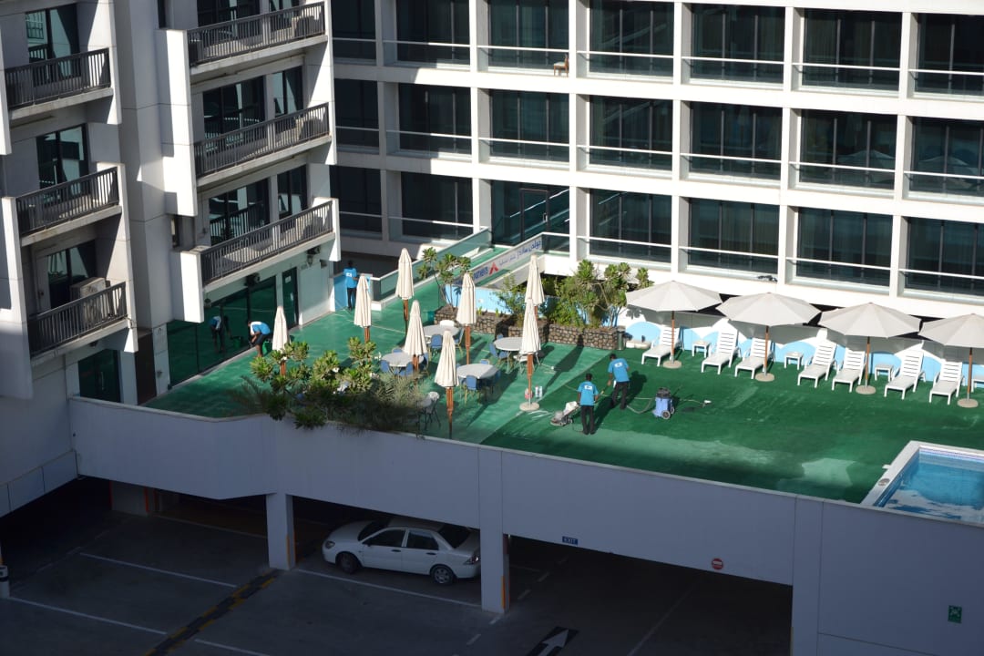 In der Früh, während Reinigung Golden Sands Hotel Apartments