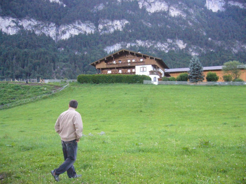 Blick vom See aus Haflingerhof