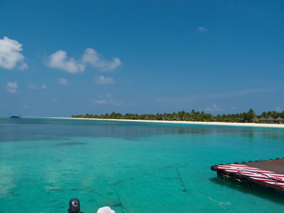Blick vom Steg Kuredu Island Resort & Spa