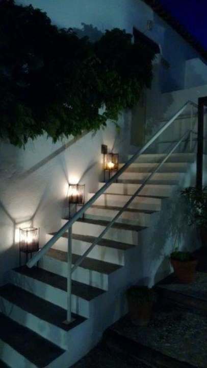 Treppe mit Kerzenlicht Pension Horta Da Coutada