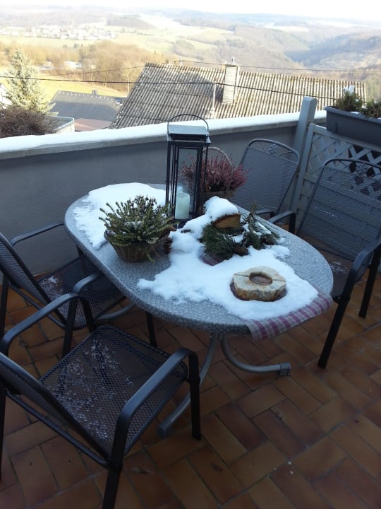 Aussensitzbereich Gästehaus Haus am Kipp