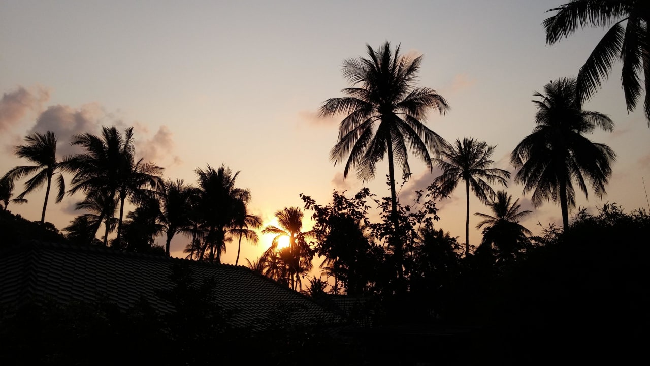 Blick von der Lobby - Sonnenaufgang SAii Koh Samui Villas (adult only 12+)