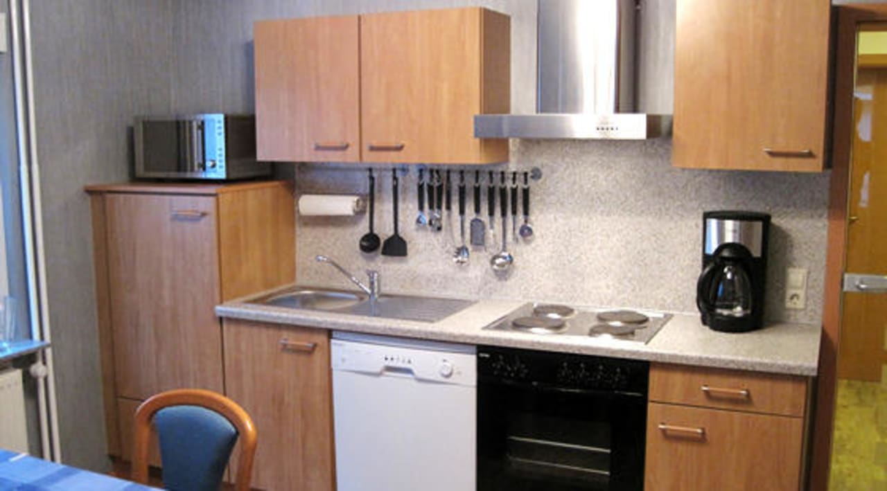 Kochzeile Küche Ferienwohnung Aurora