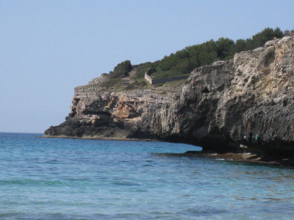 Blick von Strand aus blau punta reina