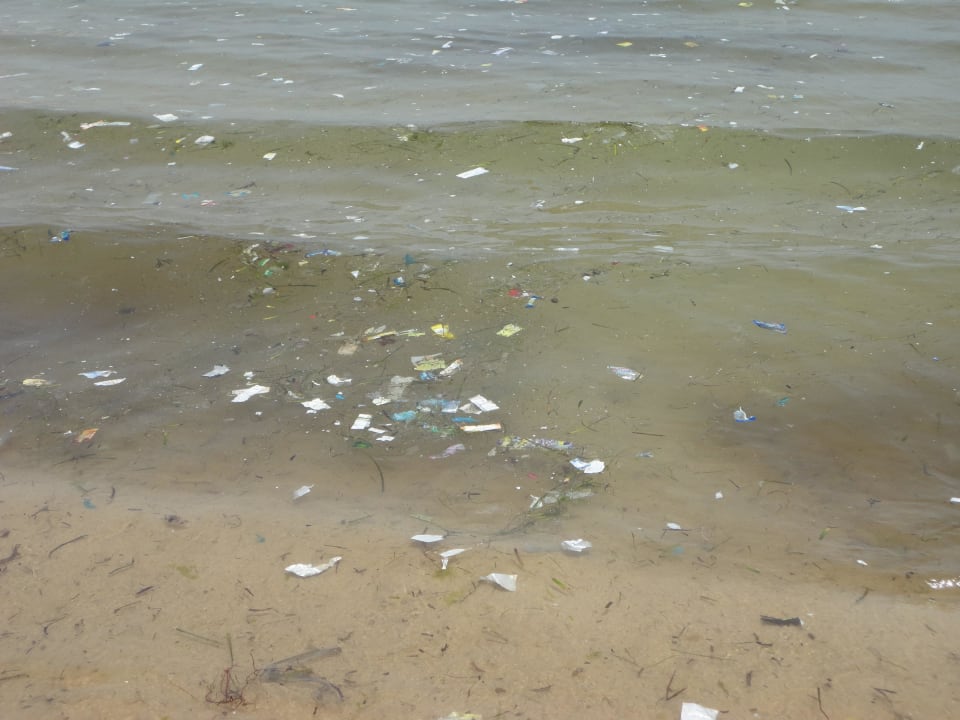 Müll im Meer Marhaba Royal Salem