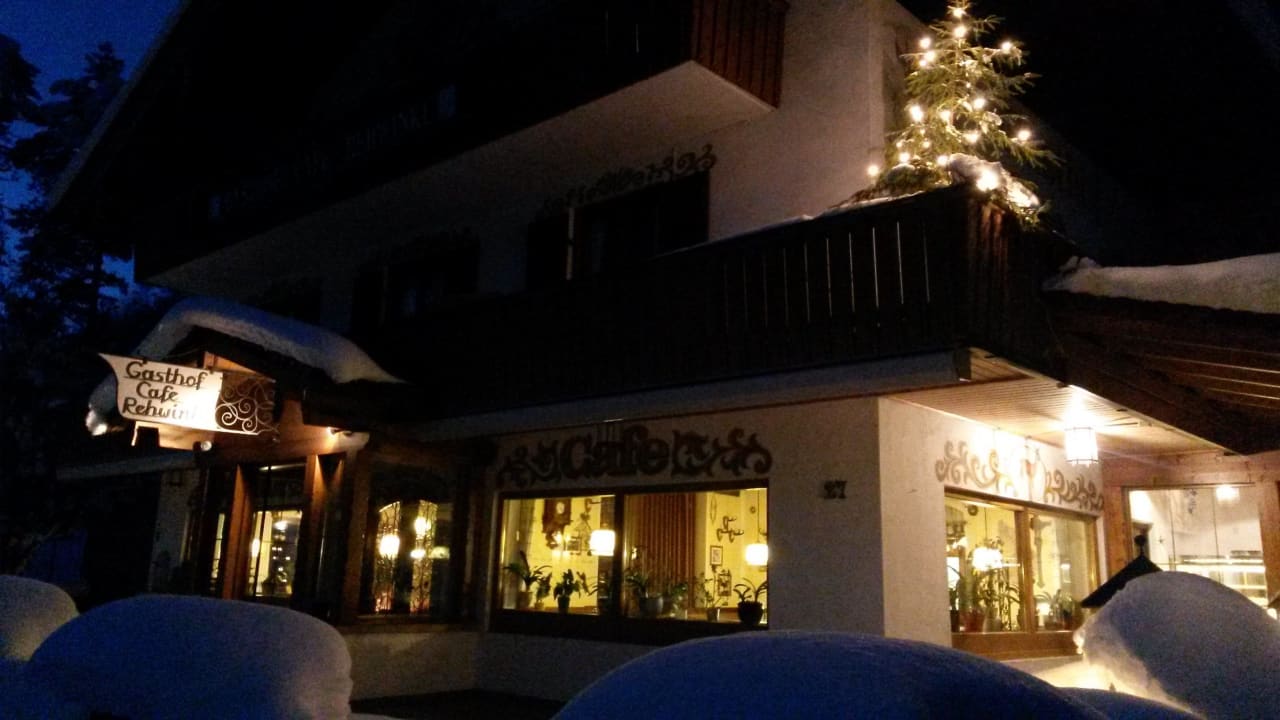 Bei Nacht im Januar 2015 Pension Rehwinkl