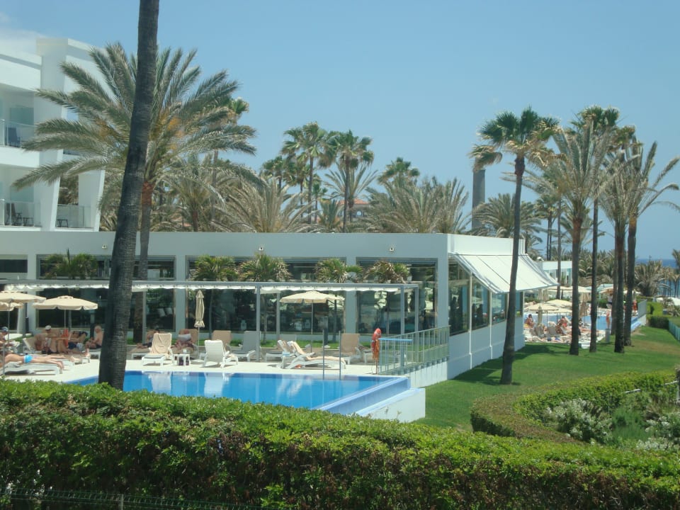Ausblick vom Restaurant Atlantico auf das Riu Palace Meloner Hotel Riu Gran Canaria