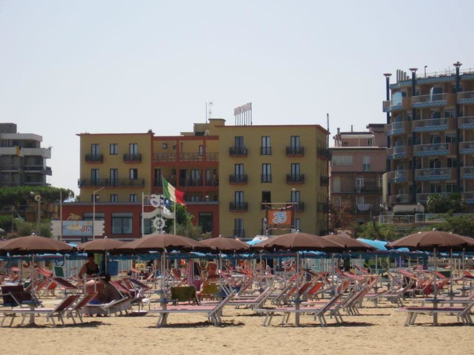 Hotel Corallo vom Strand Hotel Corallo Rimini
