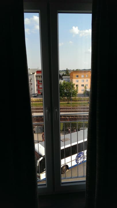 Ausblick auf Bahnhof Pfarrkirchen Parkhotel Pfarrkirchen