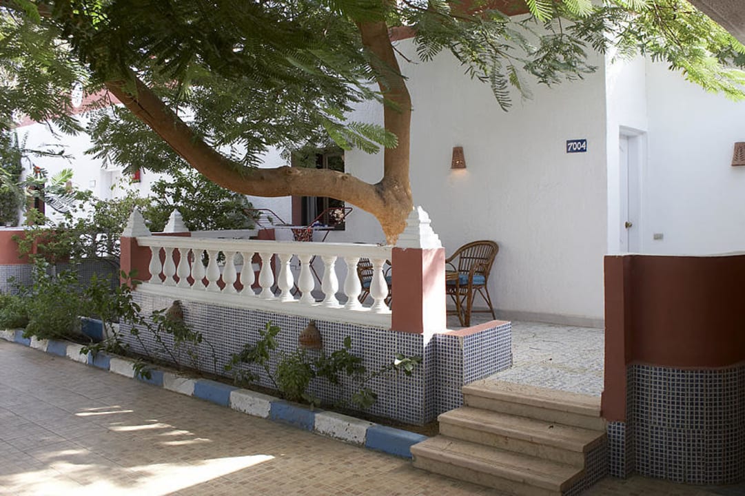 Unser Zimmer von außen Albatros Sharm Resort