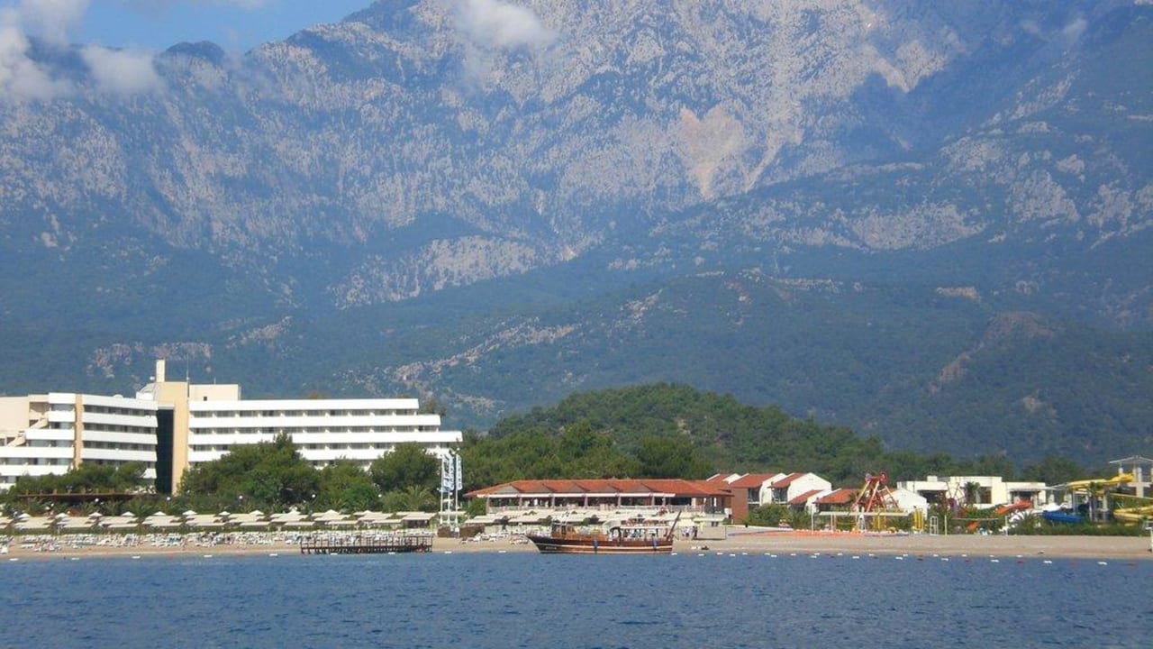 Aufnahme vom Wassertreter aus Rixos Premium Tekirova