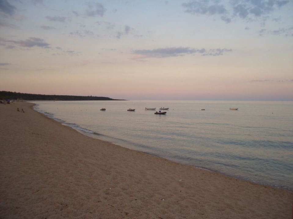 Abendstimmung Hotelstrand Aparthotel Domus De Janas Sul Mare