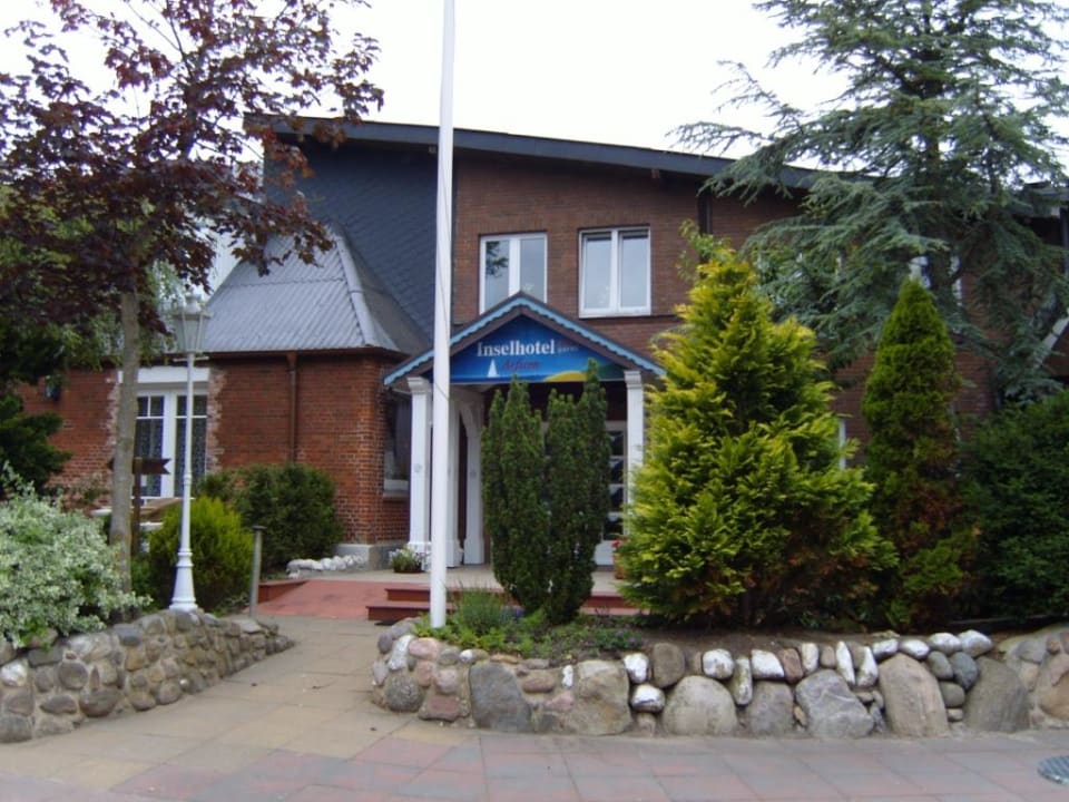 Der Eingang zum Inselhotel Arfsten Inselhotel Arfsten