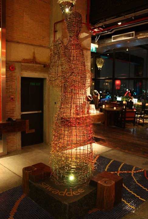 Design-Draht-Figur Siam@Siam Design Hotel Bangkok