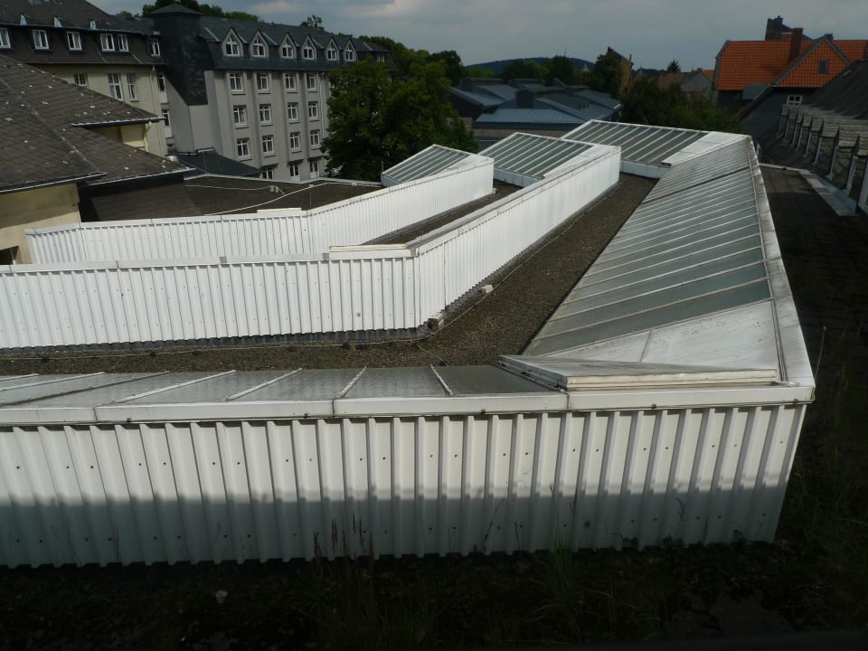 Sheeld-Dächer, Blick aus Komfort-Zimmer Hotel Der Achtermann