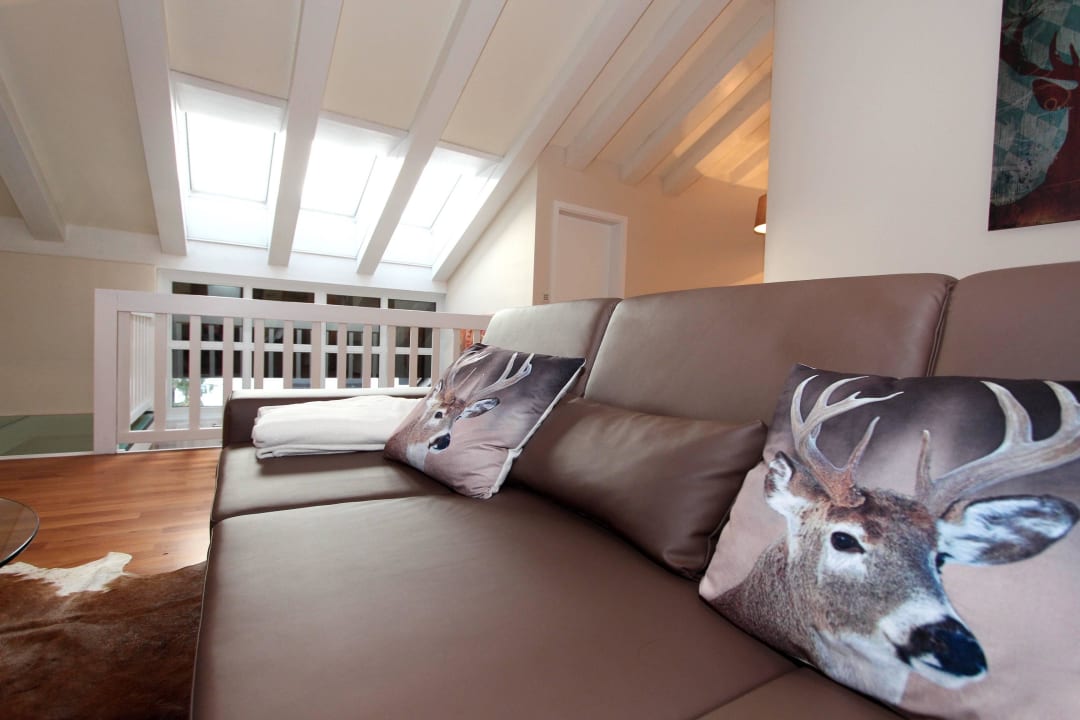 Wohnzimmer Ferienwohnung Platzhirsch