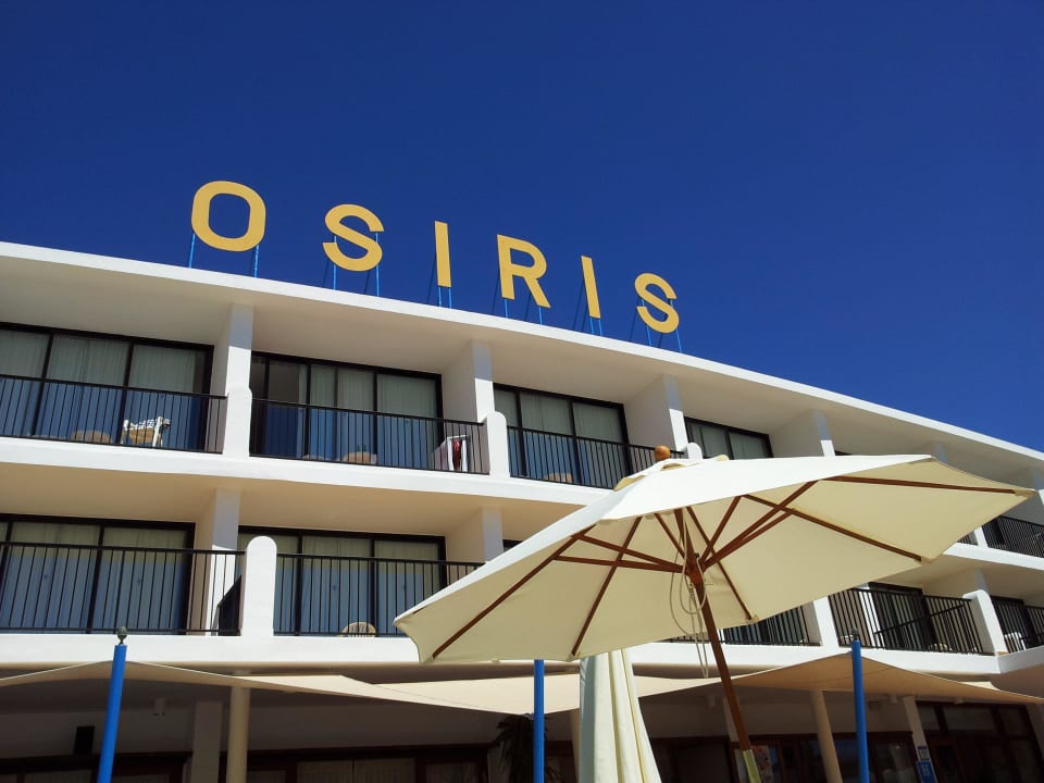Außenansicht & super Wetter Hotel Osiris