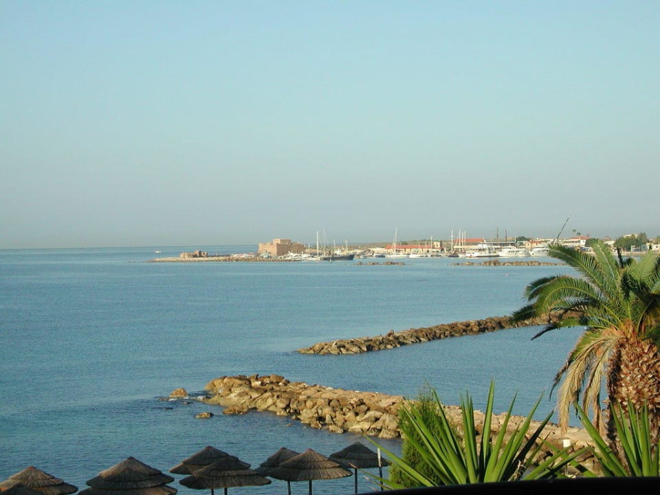 Ausblick vom Balkon Alexander The Great Beach Hotel