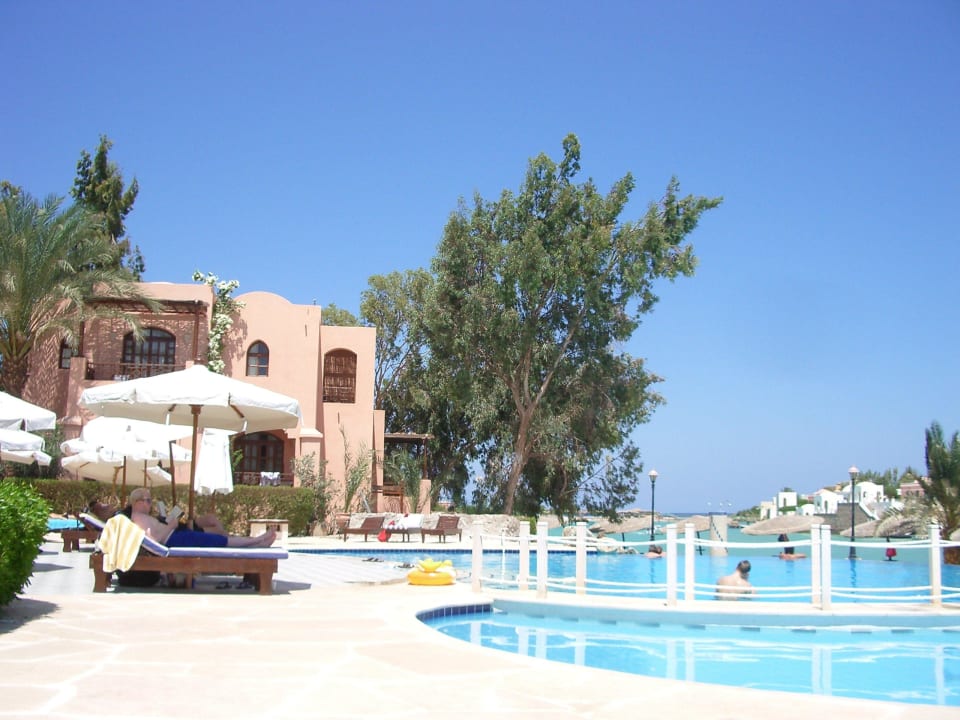 Blick von der Liege aus Sultan Bey Hotel, El Gouna