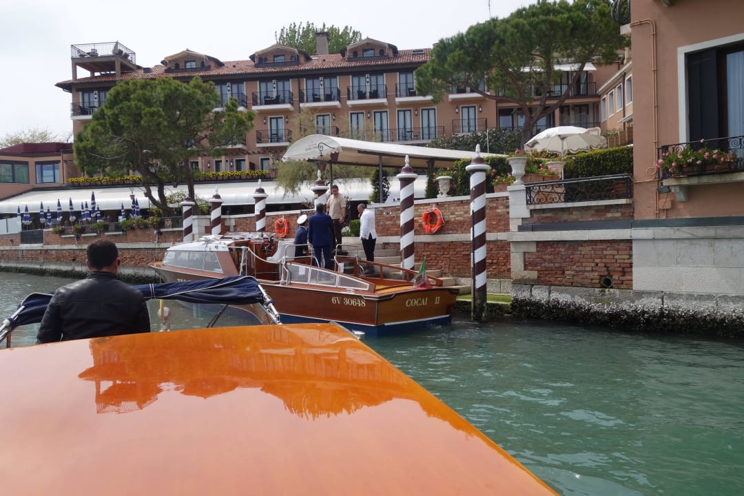 Ankunft am Bootsanleger Cipriani, A Belmond Hotel, Venice
