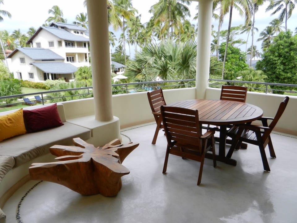 Blick von der Terrasse eines 2-Bedroom-Appartement Hotel Alisei