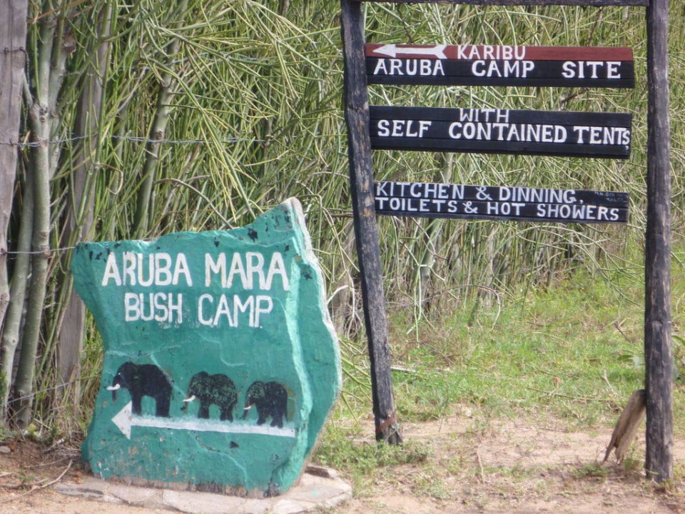 Tafel Aruba-Mara Camp