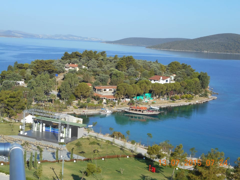 Z okna La Blanche Island Bodrum