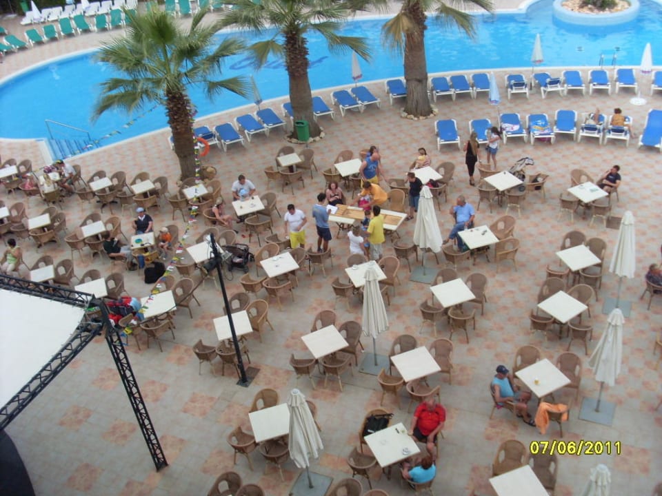 Ausblick vom Balkon allsun App.-Hotel Orient Beach
