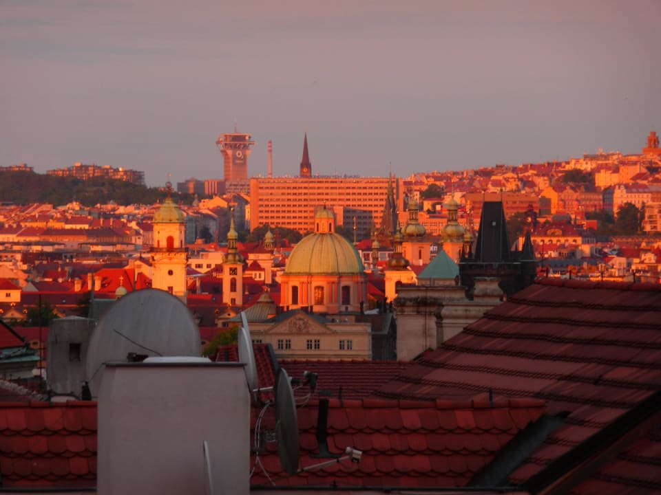 Ausblick in der Dämmerung Hotel Sax