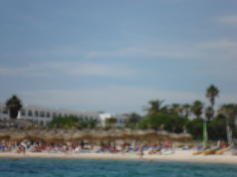 Strand vom Tretboot aus  El Mouradi Club Kantaoui