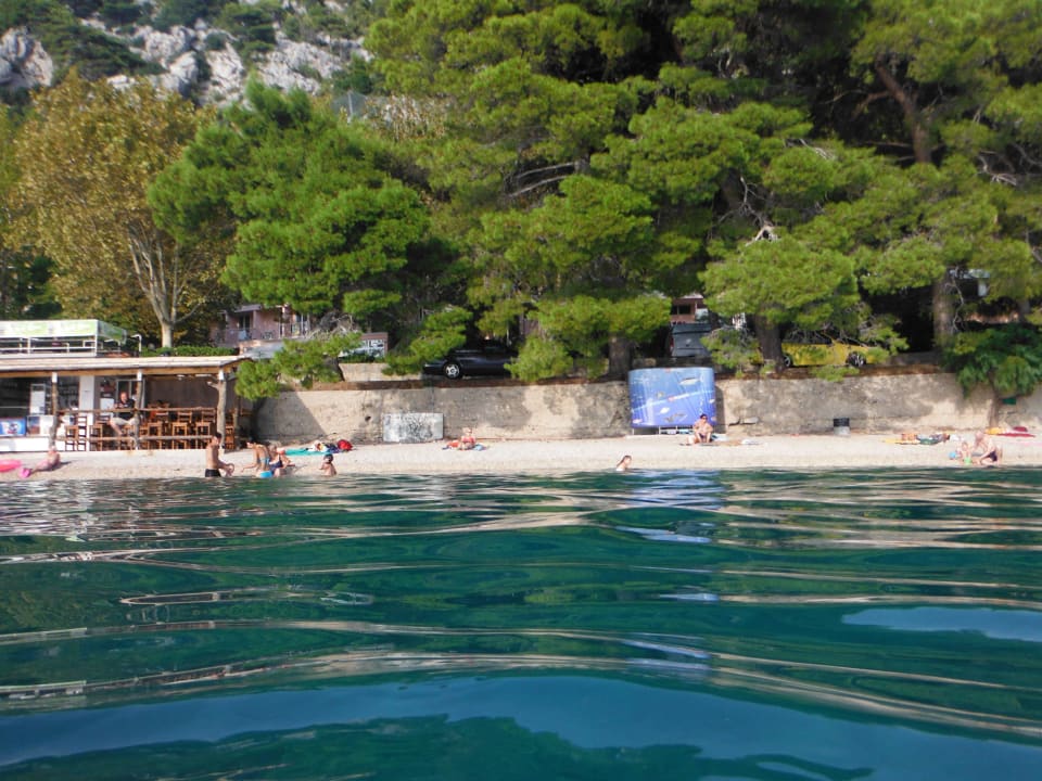 Widok na plażę przy Hotelu Brzet Hotel Brzet