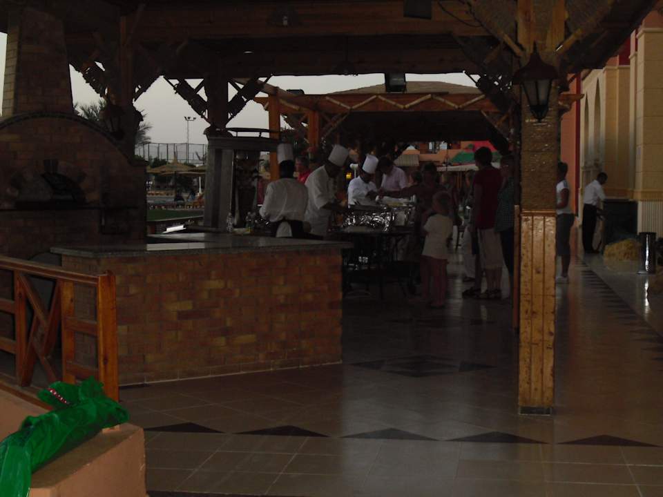 Terrasse am Restaurant Pickalbatros Aqua Park Resort - Hurghada