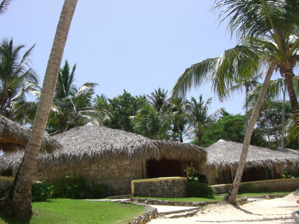 Blick auf Strandbungalows Hotel Viva Dominicus Beach by Wyndham - All Inclusive Resort