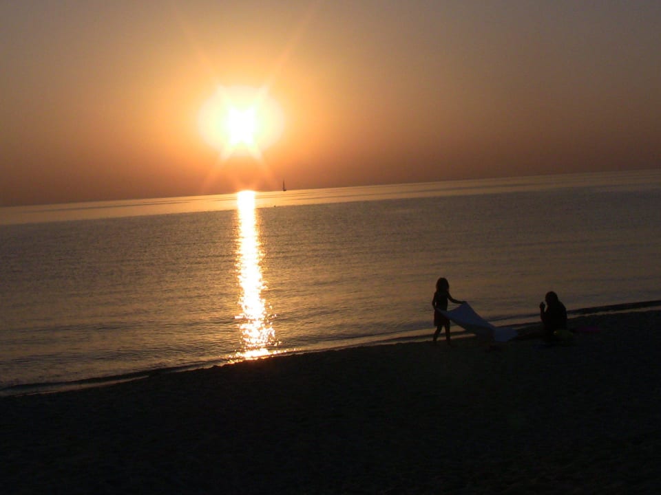 Jeden Abend immer der schöne  Sonnenutergang  Hotel Aslan City Kleopatra