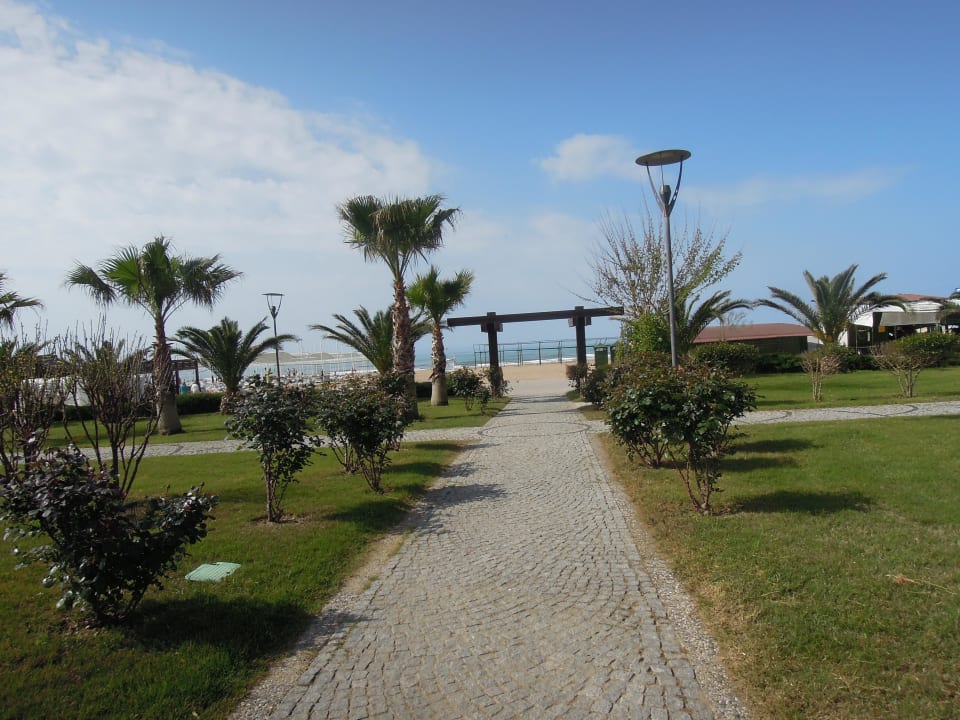 Weg zum Strand Sunis Evren Beach Resort Hotel & Spa