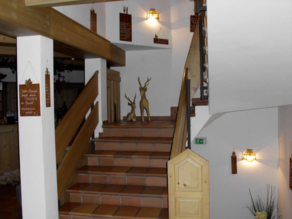 Aufgang zu den Zimmern Natur-Residenz Anger Alm