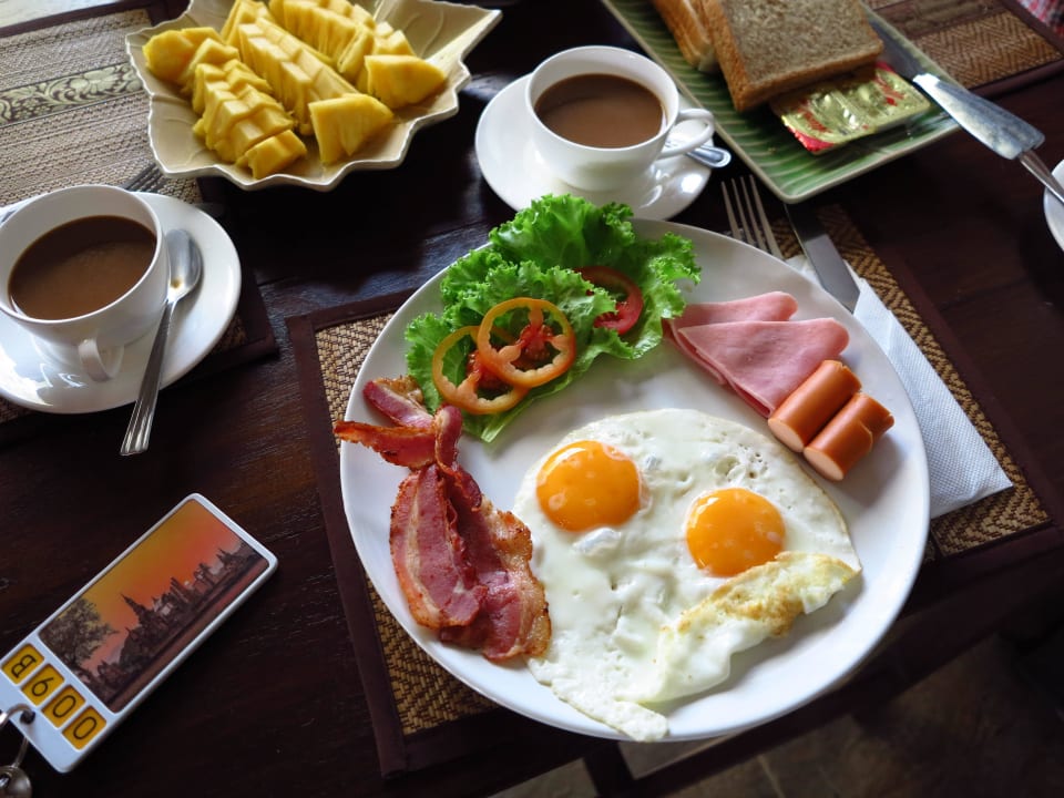 Frühstück Vieng Tawan Sukhothai Gästehaus