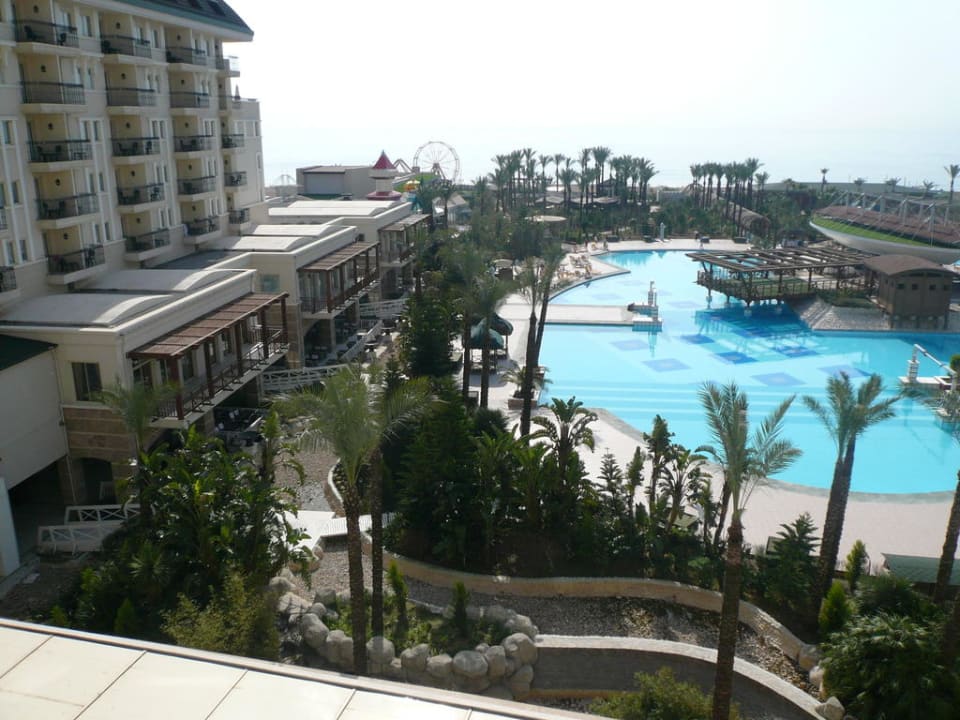Blick aus unserem Zimmer Hotel Delphin Diva
