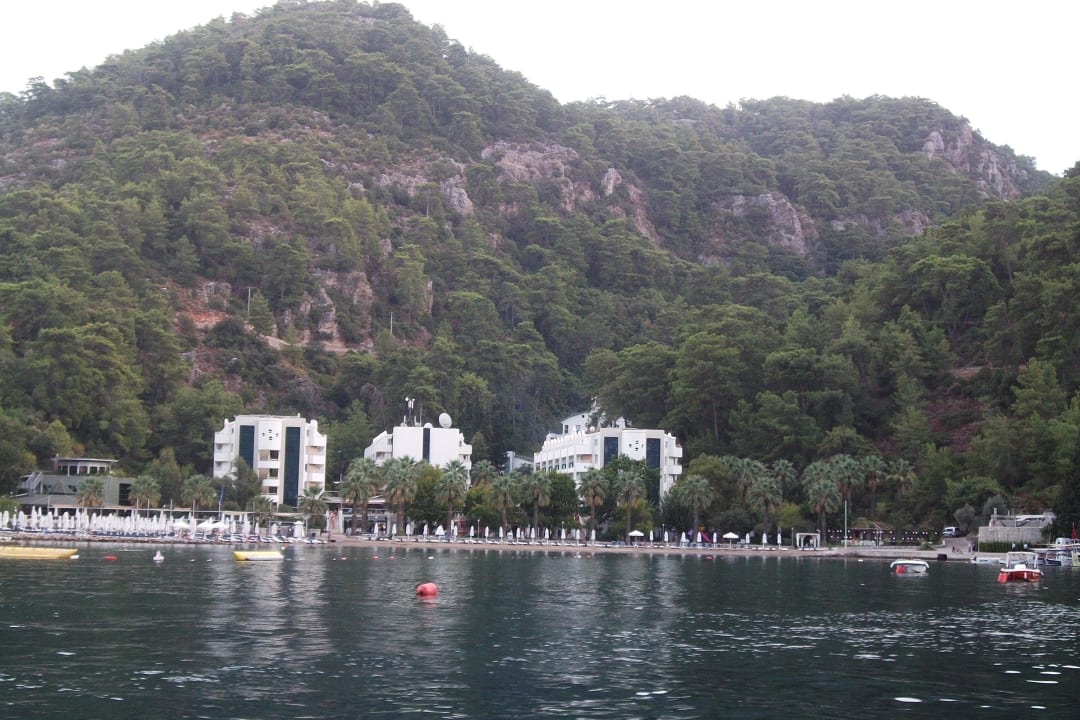Unser Hotel vom Meer aus Turunc Resort Hotel