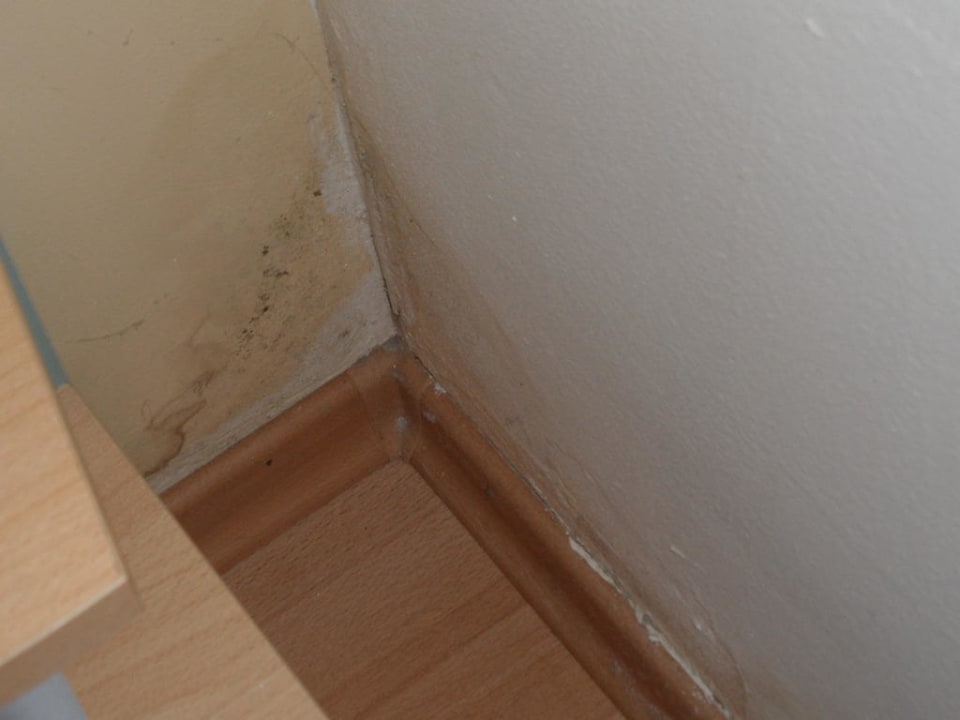 Schimmel an der Wand  Hotel Atlas