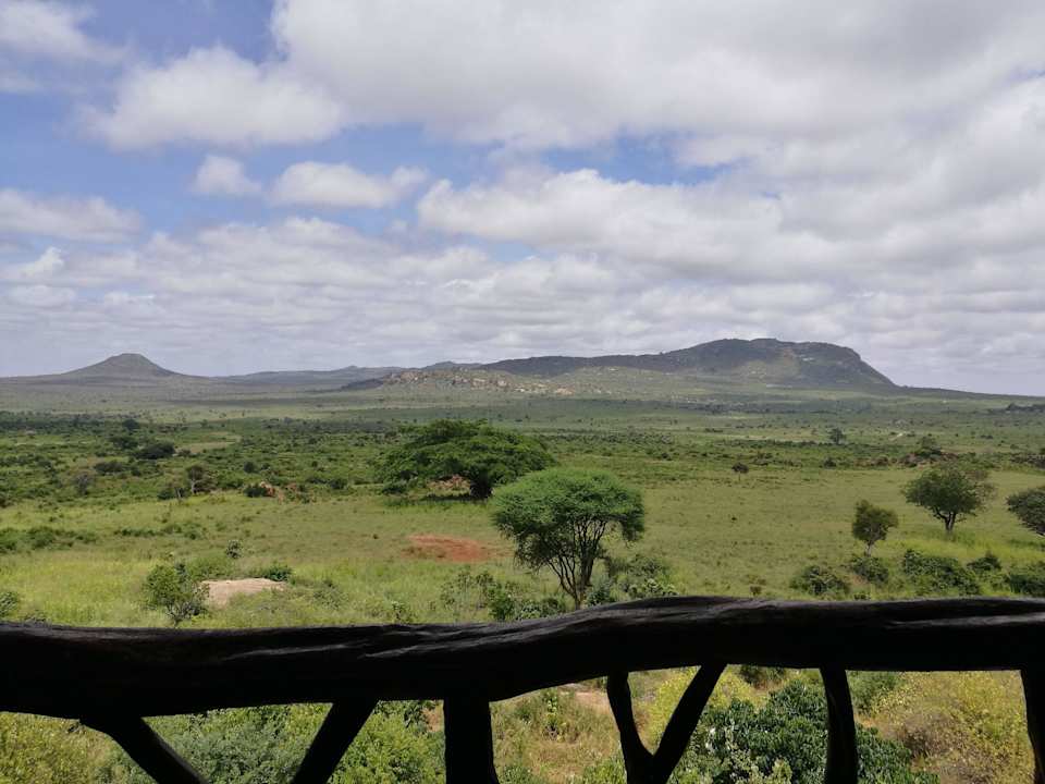 Blick vom Restaurant Rhino Valley Lodge