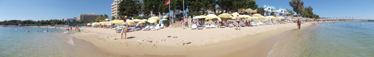 Panorama der Bucht aus Meersicht Incekum Su Hotel