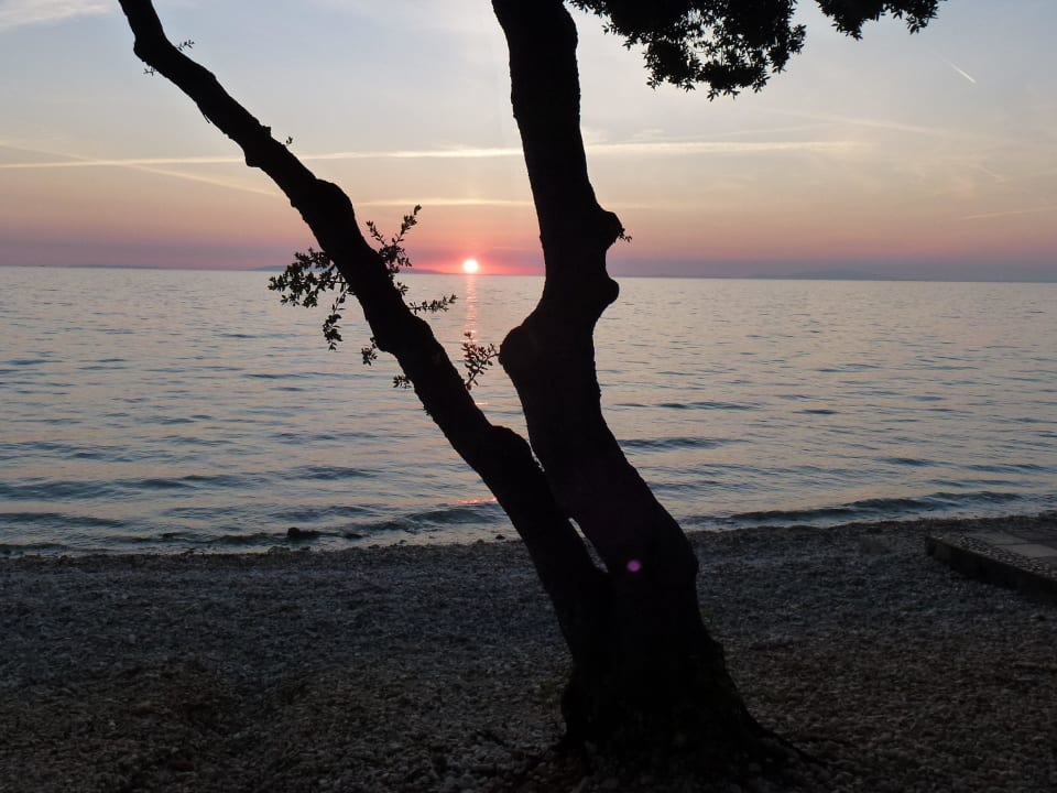 Täglich schönste Sonnenuntergänge am Platz Camping Strasko